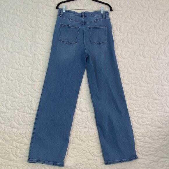 R Jeans Wide Leg Blue Jeans Size 29 Tall High Rise - Picture 3 of 10